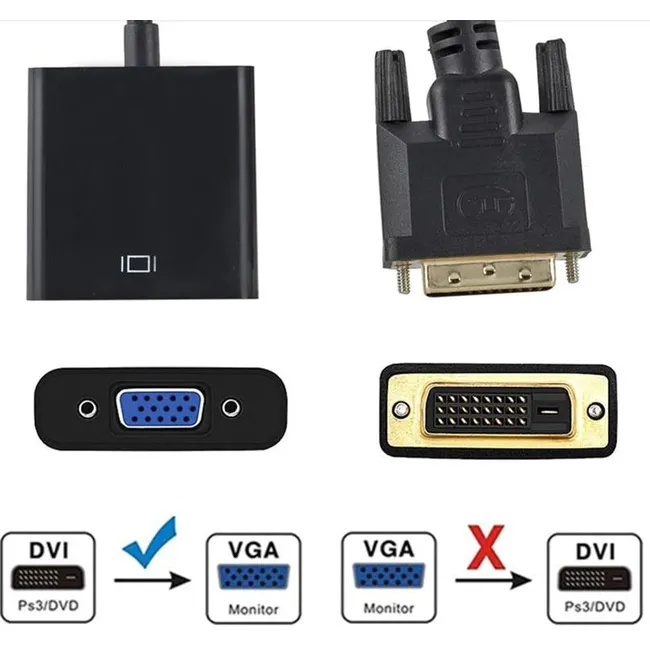 Alfais 4778 Dvi - D VGA Aktif Çevirici Dönüştürücü Adaptör Kablosu 24+1 Active