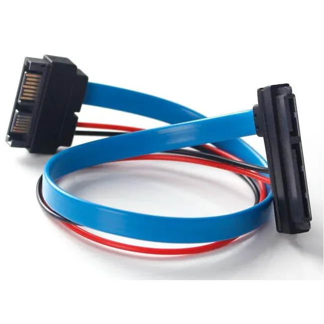 Alfais 4791 Slim SATA 7+6 to 7+15 Pin Sata Dvd Çevirici Dönüştürücü Adaptör Kablosu