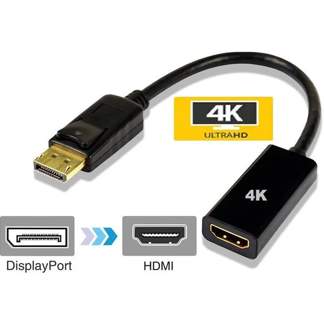 Alfais 4810 4K Destekli Displayport Hdmi Çevirici Dönüştürücü Adaptör