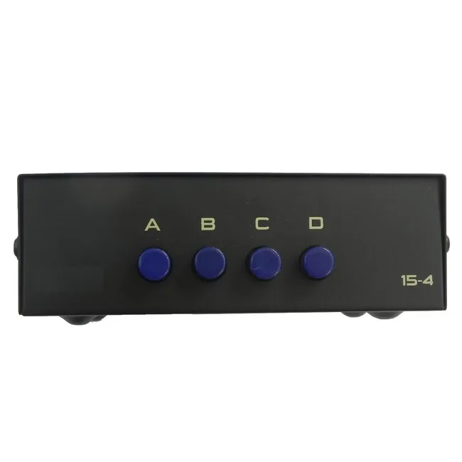 Alfais 4841 Vga Switch Çoklayıcı Çoğaltıcı 4 Port 4 Kasa 1 Ekran