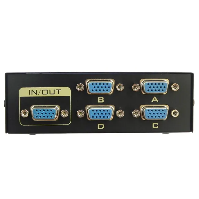 Alfais 4841 Vga Switch Çoklayıcı Çoğaltıcı 4 Port 4 Kasa 1 Ekran