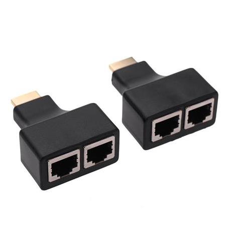 Alfais 4845 Hdmi Rj45 Cat5 6 Extender Uzatıcı Uzatma Aparatı Adaptör