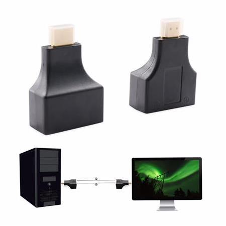 Alfais 4845 Hdmi Rj45 Cat5 6 Extender Uzatıcı Uzatma Aparatı Adaptör