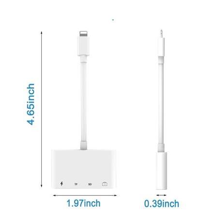 Alfais 4333 Apple Lightning To USB Lightning Micro Sd Tf Kart Okuyucu Çevirici Dönüştürücü Adaptör