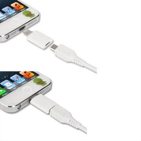 Alfais 4520 Micro Usb Apple iPhone Lightning Çevirici Dönüştürücü Adaptör