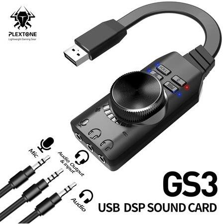 Alfais 4677 Usb Harici Ses Kartı 7.1 Dönüştürücü Plextone Gs3 Pubg Lol Mikrofon Destekli