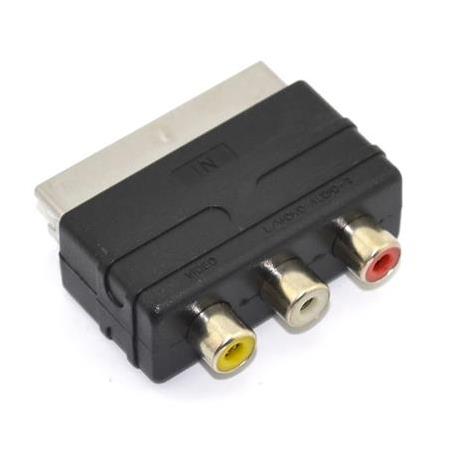 Alfais 4814 Scart To Rca Skart Tos Av Çevirici Dönüştürücü Adaptör