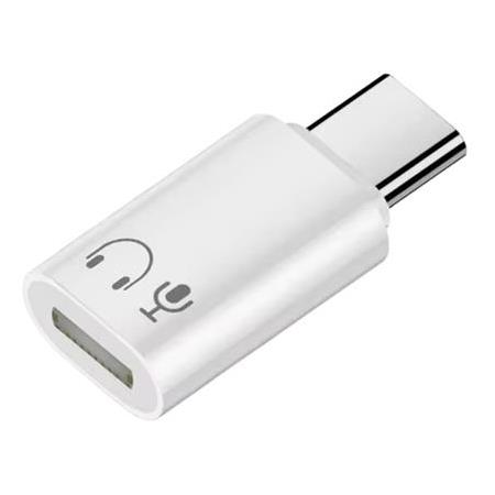 Alfais 6001 Type-C To Lightning 8 Pin Ses ve Kulaklık Çevirici Dönüştürücü Adaptör Mikrofon