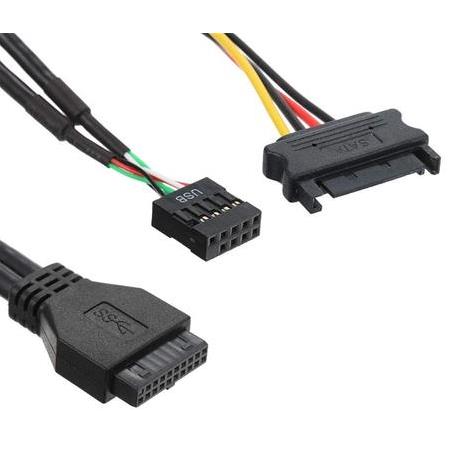 Alfais 4731 Floppy Ön Panel 7 Port Usb Çoklayıcı Hub 5.25 inç Usb 3.0 2.0 Hızlı Şarj Disket Yuvası