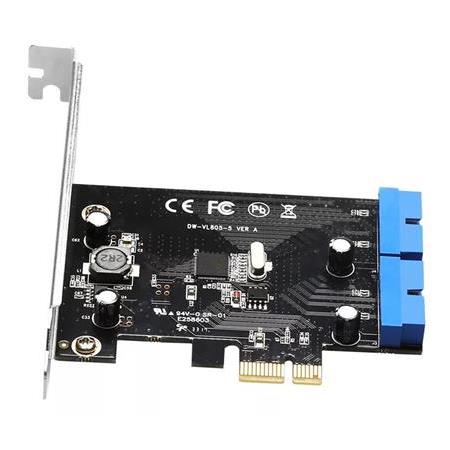 Alfais 4817 Pci Express Usb 3.0 2 Port 19 20 Pin Çoklayıcı Kart