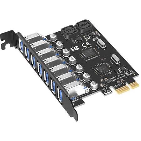 Alfais 4899 Pci-e Express 7 Port Usb 3.0 Kart Hub Çoklayıcı Çoğaltıcı