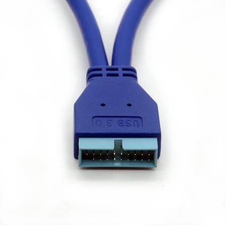 Alfais 4647 USB 3.0 Y Kablo 19Pin Anakart Dönüştürücü Port Çoklu