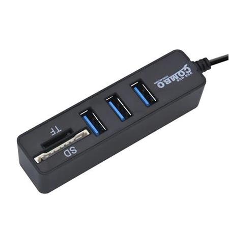 Alfais 4690 Usb Hub 3 Port MicroSD Tf Sd Kart Okuyucu Çoklayıcı