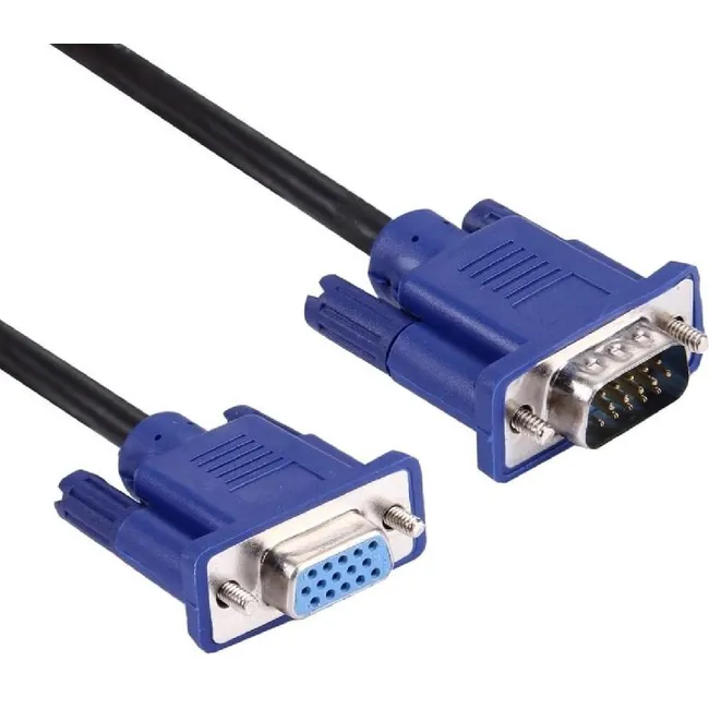 Alfais 3070 1.5M Vga To Vga Monitör Ekran Uzatma Ekleme Kablosu 15 Pin Dişi Erkek