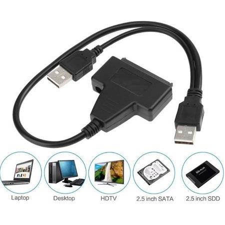 Alfais 4543 USB 2.0 2.5 3.5 İnç Sata SSD Hdd Hard Disk Dc Güç Çevirici Dönüştürücü Adaptör Kablosu