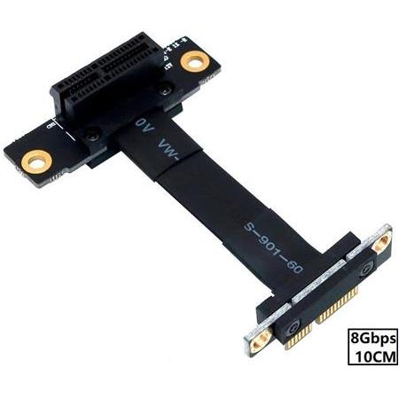 Alfais 5086 Pcı-e Express 1x Dişi Erkek Riser Yükseltici Uzatma Kablosu 10cm