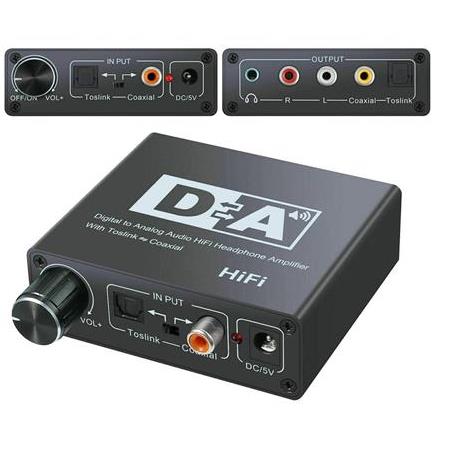 Alfais 5074 Digital To Analog Dac Çevirici Dönüştürücü Ses Optik Adaptörü