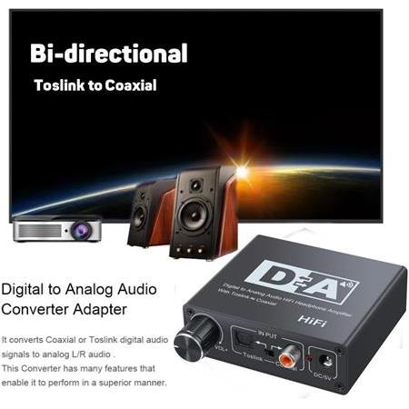 Alfais 5074 Digital To Analog Dac Çevirici Dönüştürücü Ses Optik Adaptörü