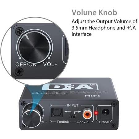 Alfais 5074 Digital To Analog Dac Çevirici Dönüştürücü Ses Optik Adaptörü