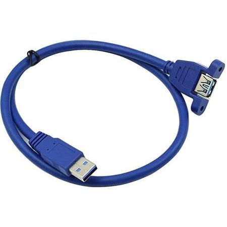 Alfais 4795 Usb 3.0 Panel Tipi Vida Girişli Dişi Erkek Uzatma Kablosu 30cm