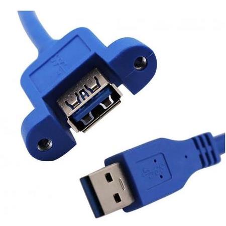 Alfais 4795 Usb 3.0 Panel Tipi Vida Girişli Dişi Erkek Uzatma Kablosu 30cm