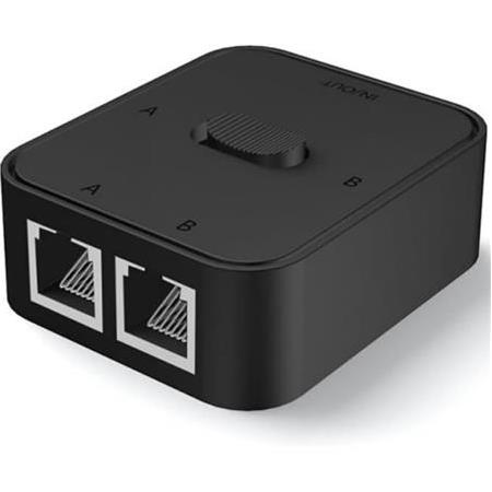 Alfais 4641 2 Port RJ45 Ethernet Switch Çevirici  Çoklayıcı