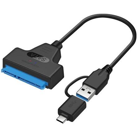 Alfais 4204 2in1 USB 3.0 Type-C To 2.5 inç Sata Hdd Ssd Çevirici Dönüştürücü