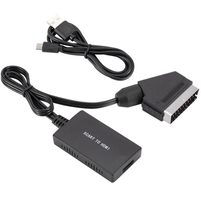 Alfais 5084 Scart To Hdmi 1080p AV Video Çevirici Dönüştürücü Adaptör
