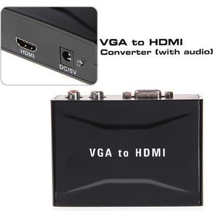 Alfais 4840 Vga To Hdmi Ses Çıkış Destekli Çevirici Dönüştürücü Adaptör
