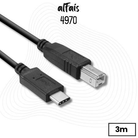 Alfais 4970 Tpe C To Usb Printer Yazıcı Tarayıcı Ara Bağlantı Kablosu 3Metre