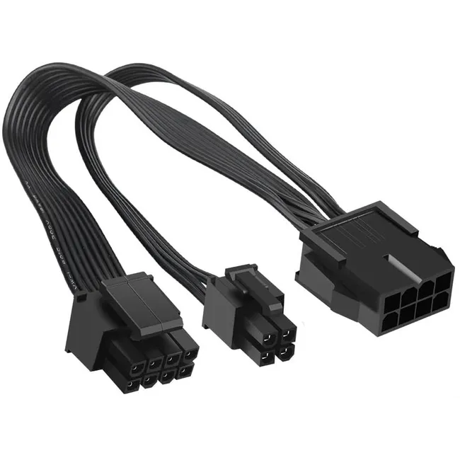 Alfais 4695 EPS 12V CPU Dişi To ATX 8+4 Pin Power Supply Çevirici Dönüştürücü Adaptör Kablosu