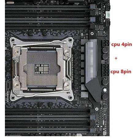 Alfais 4695 EPS 12V CPU Dişi To ATX 8+4 Pin Power Supply Çevirici Dönüştürücü Adaptör Kablosu