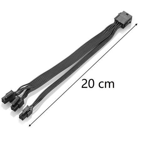 Alfais 4695 EPS 12V CPU Dişi To ATX 8+4 Pin Power Supply Çevirici Dönüştürücü Adaptör Kablosu