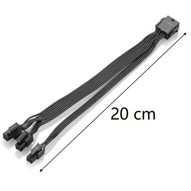 Alfais 4695 EPS 12V CPU Dişi To ATX 8+4 Pin Power Supply Çevirici Dönüştürücü Adaptör Kablosu