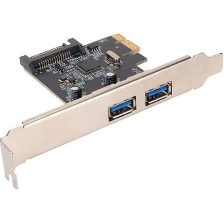 Alfais 4459 Pci-e Express Usb 3.0 Hub 2 Port Molex Sata Çoklayıcı Çoğaltıcı