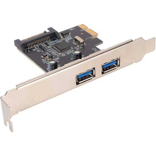 Alfais 4459 Pci-e Express Usb 3.0 Hub 2 Port Molex Sata Çoklayıcı Çoğaltıcı