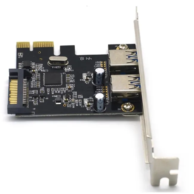 Alfais 4459 Pci-e Express Usb 3.0 Hub 2 Port Molex Sata Çoklayıcı Çoğaltıcı