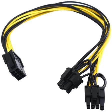 Alfais 4880 Pci-E 8 Pin Ekran Kartı Express Power Güç Çoklayıcı Y Kablosu